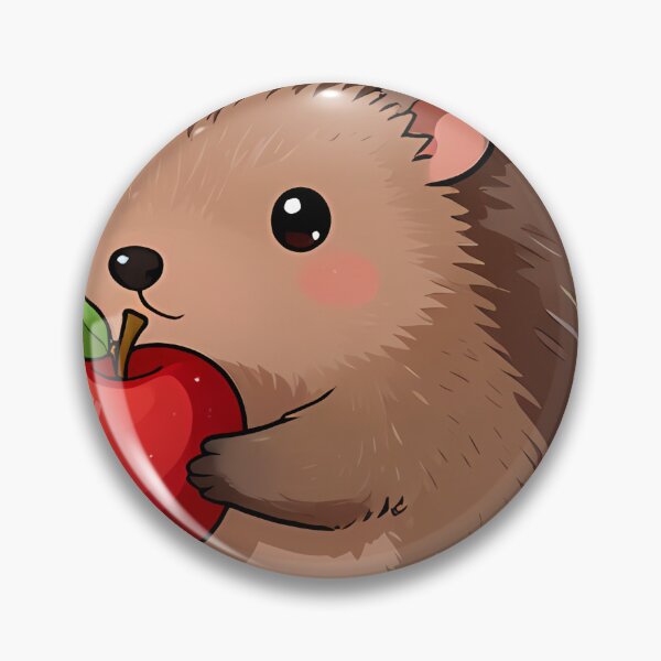 Item preview, Hedgehog with Red Apple designed and sold by pumsquare.