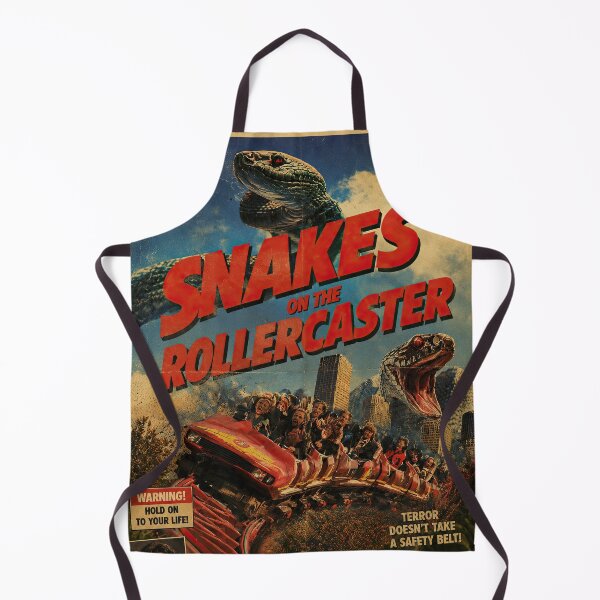 Item preview, Snakes on the Rollercoaster – Retro Grindhouse Horror designed and sold by obstinator.