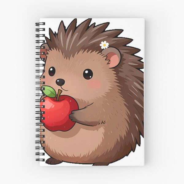 Item preview, Hedgehog with Red Apple designed and sold by pumsquare.