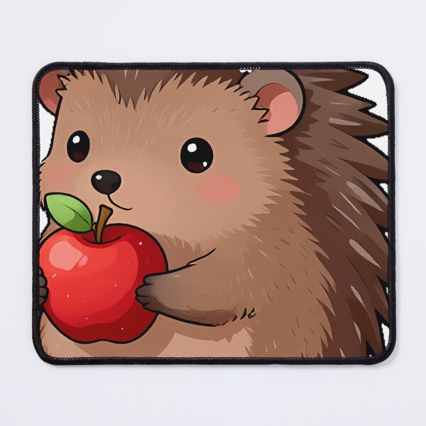 Item preview, Hedgehog with Red Apple designed and sold by pumsquare.