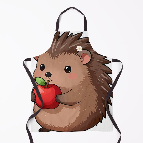Item preview, Hedgehog with Red Apple designed and sold by pumsquare.