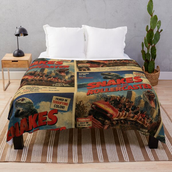 Item preview, Snakes on the Rollercoaster – Retro Grindhouse Horror designed and sold by obstinator.