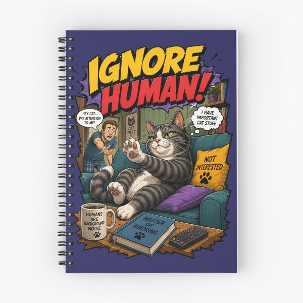 Item preview, Ignore Human – Funny Comics Design designed and sold by Mac Sketches.