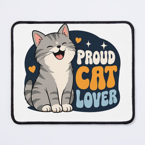 Item preview, Proud Cat Lover Funny Cat T-Shirt – Cute Gray Tabby Cat Design | Cat Mom & Cat Dad Gift | Adorable Feline Lover Graphic Tee designed and sold by TeehMeow.