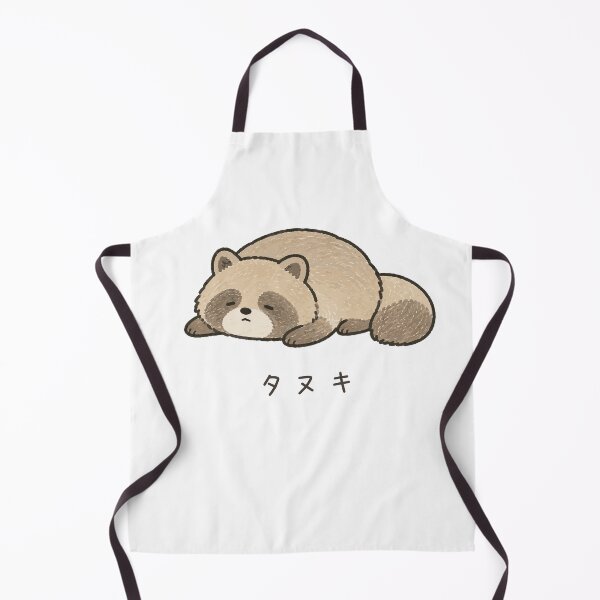 Item preview, Sleeping Tanuki - Cute Raccoon Dog Illustration with Label designed and sold by medicalkinoko.