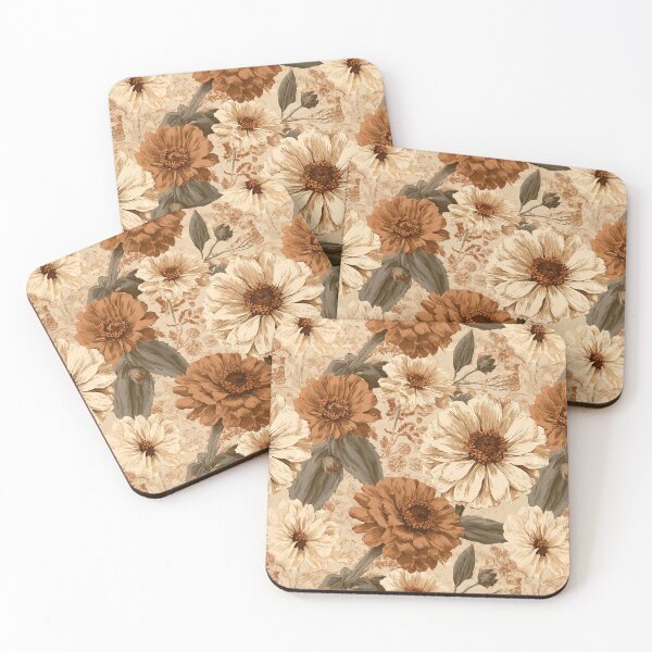 Item preview, Vibrant Zinnia Print  - Botanical Garden Pattern - Best Gifts For Dad designed and sold by RoyalStarsPatts.