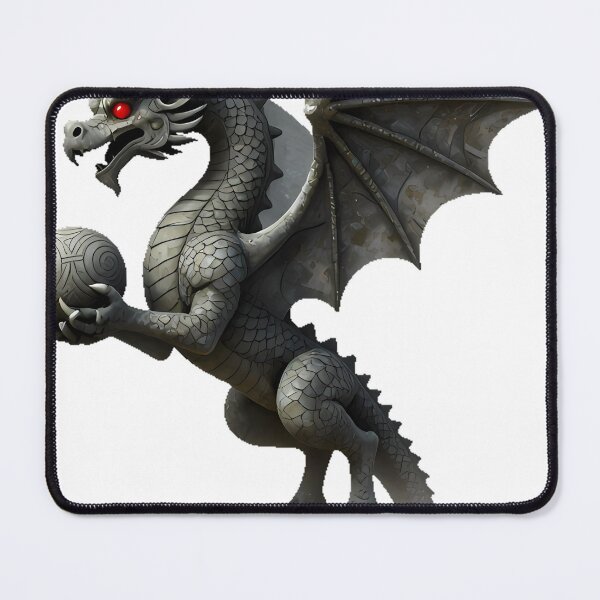 Item preview, Dragon Gargoyle with Stone Orb designed and sold by IllumeInk.