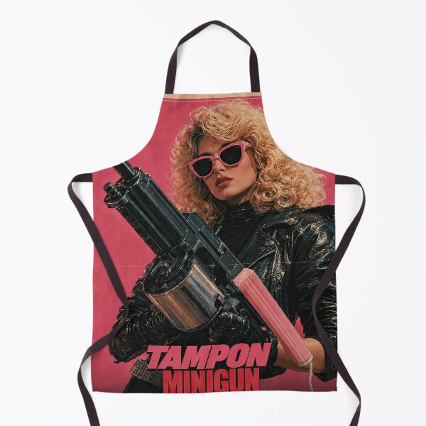 Item preview, Tampon Minigun – Retro Grindhouse Action designed and sold by obstinator.