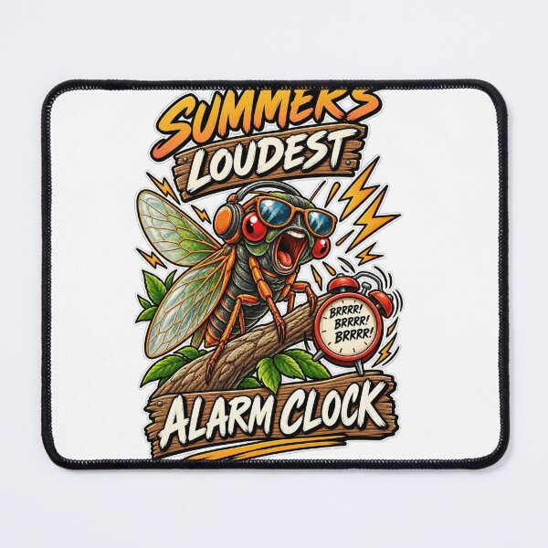 Item preview, Summer’s Loudest Alarm Clock – Funny Cicada Summer Bug Design designed and sold by ARTwy.