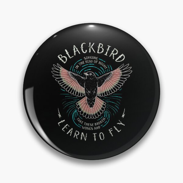 Item preview, Blackbird Singing in the Dead of Night Classic Rock designed and sold by Catsi-Nook-Art.