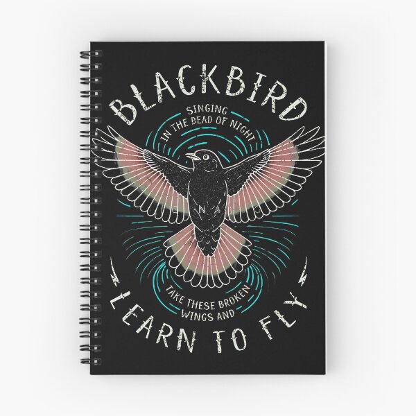 Item preview, Blackbird Singing in the Dead of Night Classic Rock designed and sold by Catsi-Nook-Art.