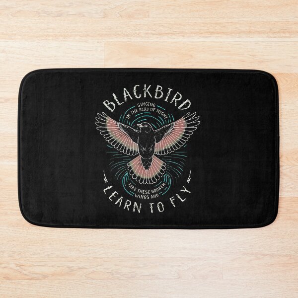 Item preview, Blackbird Singing in the Dead of Night Classic Rock designed and sold by Catsi-Nook-Art.