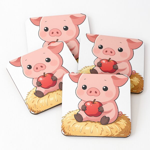 Item preview, Piglet on Hay Bale designed and sold by pumsquare.