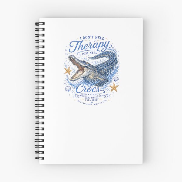 Item preview, Crocodile Funny Quote Design I Don't Need Therapy Just Need Crocs Sublimation designed and sold by Yellowriversss.