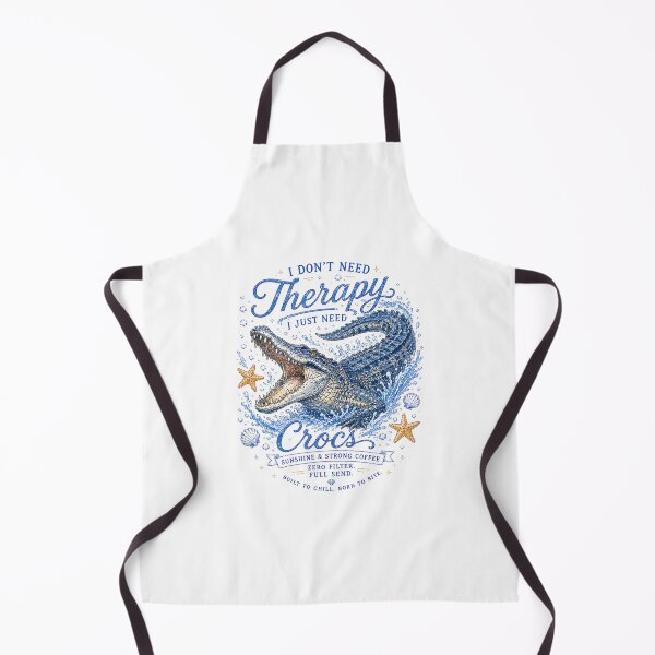 Item preview, Crocodile Funny Quote Design I Don't Need Therapy Just Need Crocs Sublimation designed and sold by Yellowriversss.