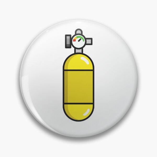 Item preview, Oxygen Tank With Pressure Gauge designed and sold by VectorForge Studio.