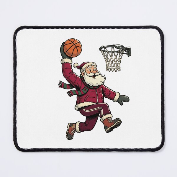 Item preview, Christmas Basketball Santa Inspired Holiday Hoops Vintage Winter Sports designed and sold by SOUFIANE1991.