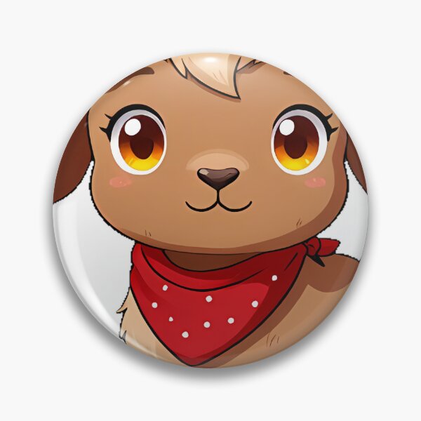 Item preview, Brown Goat with Red Bandana designed and sold by pumsquare.