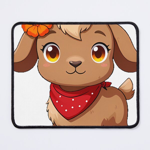 Item preview, Brown Goat with Red Bandana designed and sold by pumsquare.