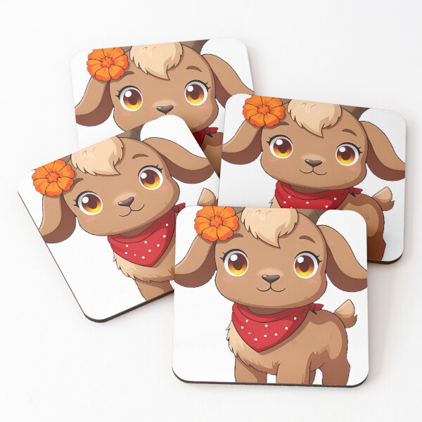 Item preview, Brown Goat with Red Bandana designed and sold by pumsquare.