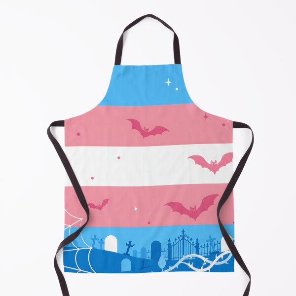Item preview, Spooky Trans Pride Flag Halloween Graveyard Bats Aesthetic designed and sold by Travelslightly.