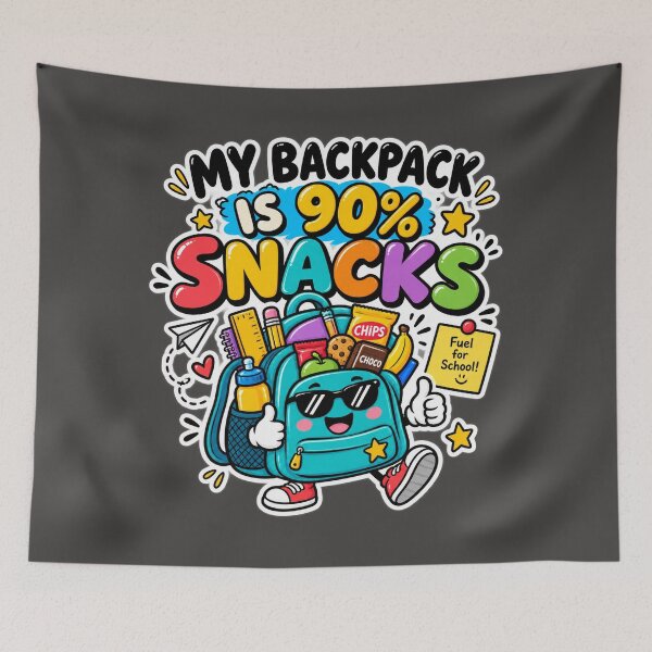 Item preview, My Backpack Is 90% Snacks designed and sold by School Doodles Co.