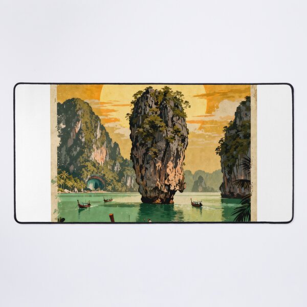 Item preview, Ko Tapu Thailand Vintage Travel Poster designed and sold by Spirit of Siam.