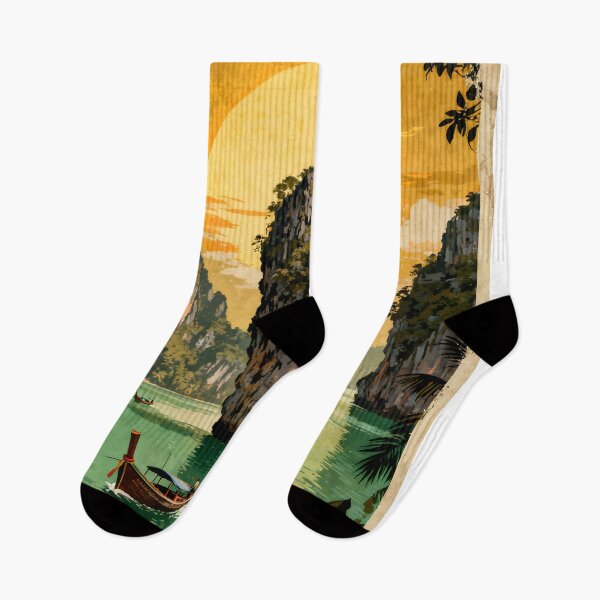 Item preview, Ko Tapu Thailand Vintage Travel Poster designed and sold by Spirit of Siam.