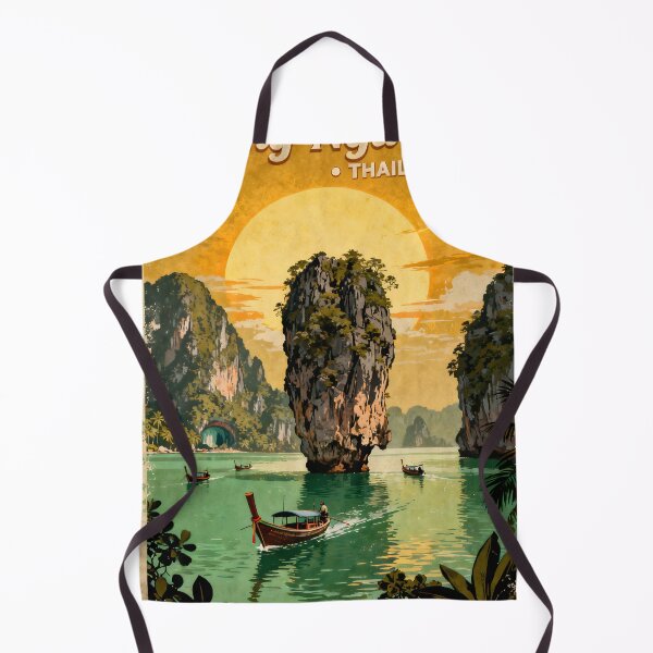 Item preview, Ko Tapu Thailand Vintage Travel Poster designed and sold by Spirit of Siam.