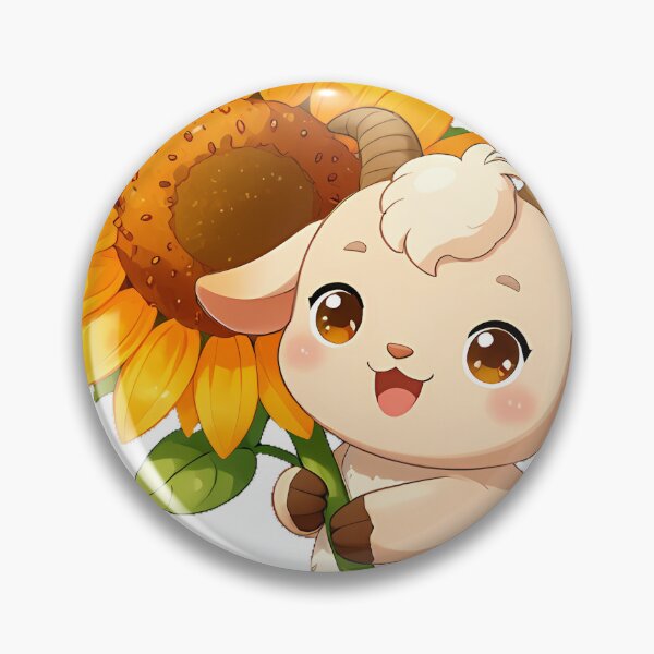 Item preview, Kid Goat with Sunflower designed and sold by pumsquare.