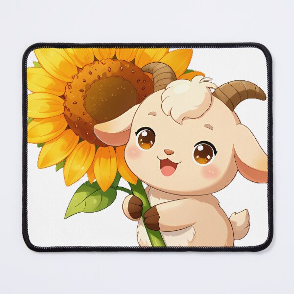 Item preview, Kid Goat with Sunflower designed and sold by pumsquare.