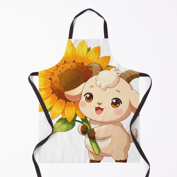 Item preview, Kid Goat with Sunflower designed and sold by pumsquare.