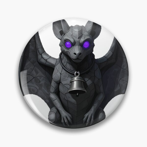 Item preview, Bat Gargoyle with Iron Bell designed and sold by IllumeInk.
