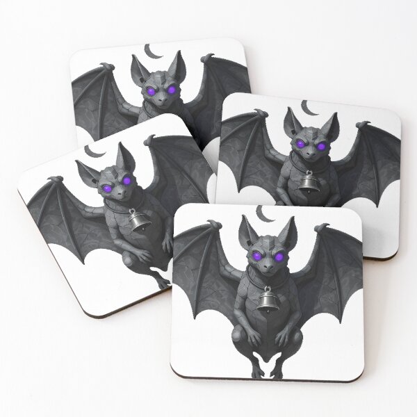 Item preview, Bat Gargoyle with Iron Bell designed and sold by IllumeInk.