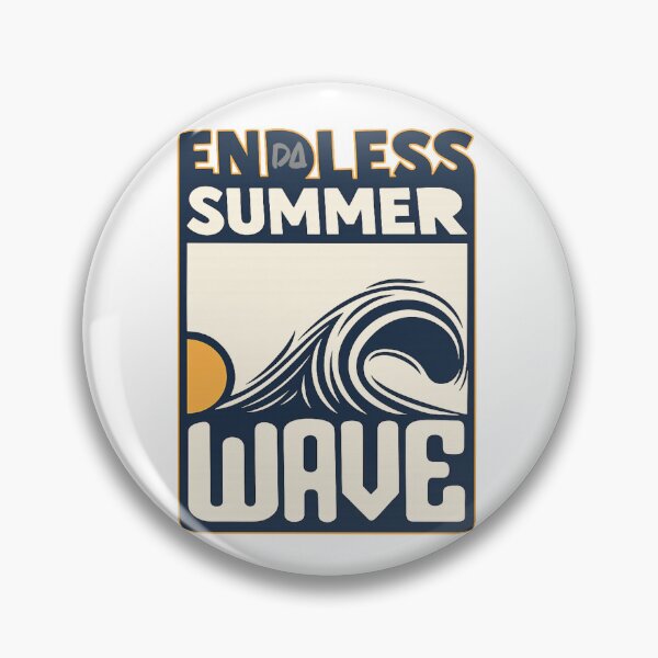Item preview, Endless Summer Wave Vintage Retro Surf Ocean Beach Graphic designed and sold by DesignArtist.ia.