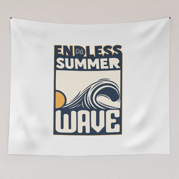 Item preview, Endless Summer Wave Vintage Retro Surf Ocean Beach Graphic designed and sold by DesignArtist.ia.