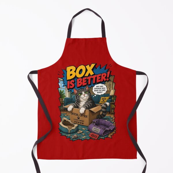 Item preview, Box Is Better – Funny Comics Design designed and sold by Mac Sketches.