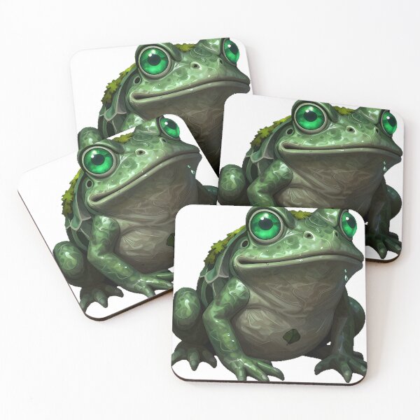 Item preview, Frog Gargoyle with Moss designed and sold by IllumeInk.