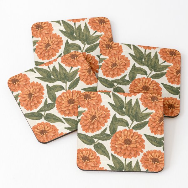 Item preview, Elegant Zinnia Flower  - Birth Flower Pattern - Birthday Gift Ideas designed and sold by RoyalStarsPatts.