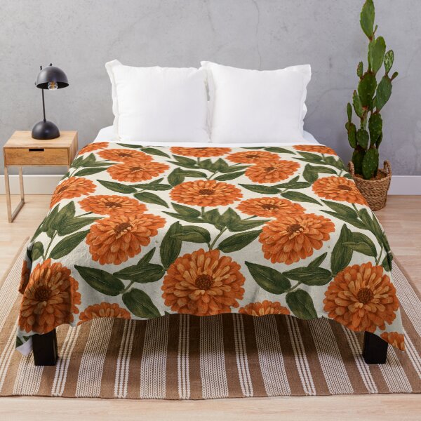 Item preview, Elegant Zinnia Flower - Birth Flower Pattern - Birthday Gift Ideas designed and sold by RoyalStarsPatts.