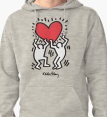 Keith Haring, Heart, Dancing Pullover Hoodie