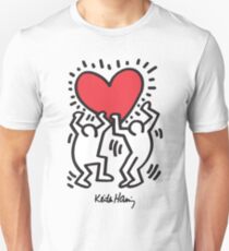 Keith Haring, Heart, Dancing Unisex T-Shirt