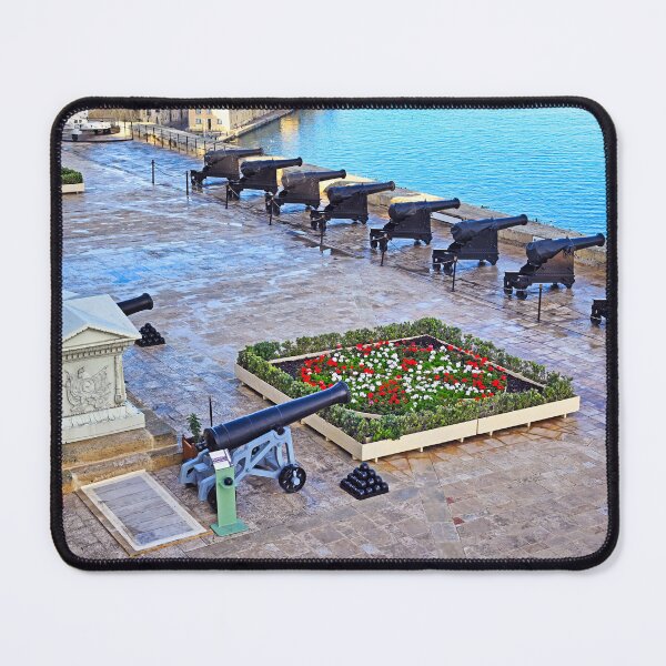 Item preview, Historic cannons at the Saluting Battery in Upper Barrakka Gardens, Valletta, Malta  designed and sold by goceris.