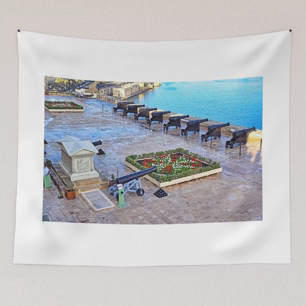 Item preview, Historic cannons at the Saluting Battery in Upper Barrakka Gardens, Valletta, Malta  designed and sold by goceris.