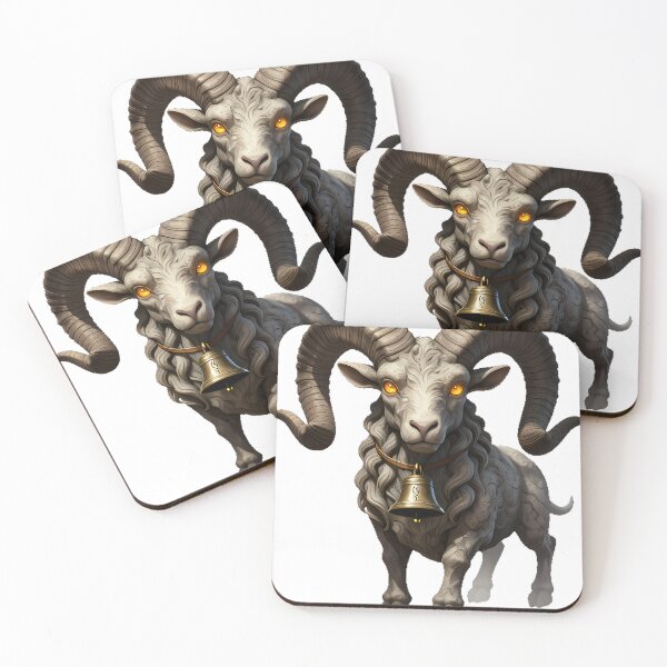 Item preview, Ram Gargoyle with Bronze Bell designed and sold by IllumeInk.