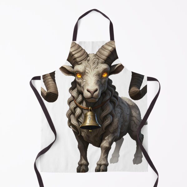 Item preview, Ram Gargoyle with Bronze Bell designed and sold by IllumeInk.