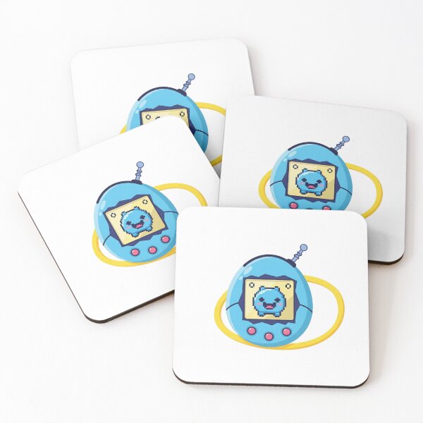 Item preview, Kawaii Retro Virtual Pet - Blue 90s Nostalgia Pixel Art designed and sold by Denim Art Studio.