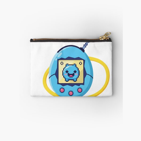 Item preview, Kawaii Retro Virtual Pet - Blue 90s Nostalgia Pixel Art designed and sold by TheDenimArt.