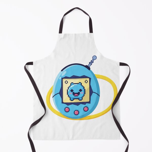 Item preview, Kawaii Retro Virtual Pet - Blue 90s Nostalgia Pixel Art designed and sold by TheDenimArt.