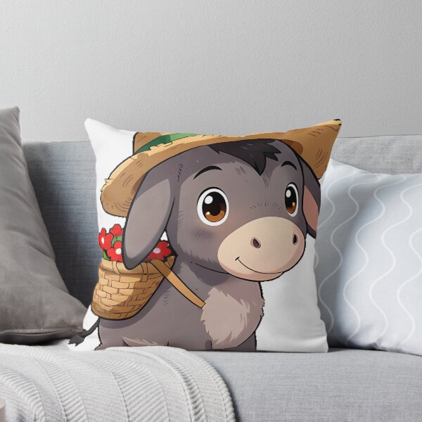 Item preview, Grey Donkey with Basket designed and sold by pumsquare.